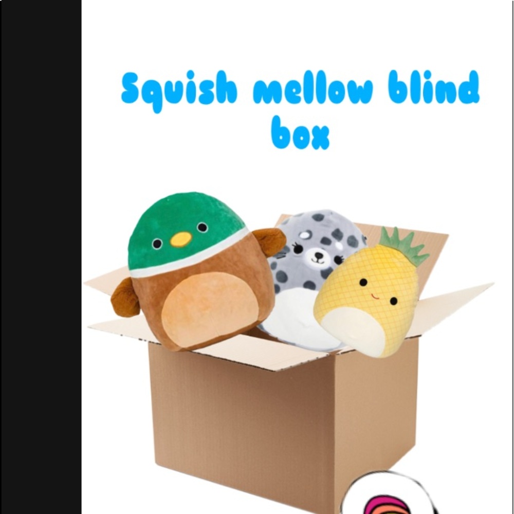 Squish mellow blind box’s come with 3 12 inches